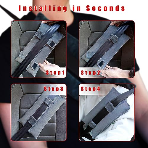 Ziciner Almohadas de cinturón de seguridad para mastectomía,