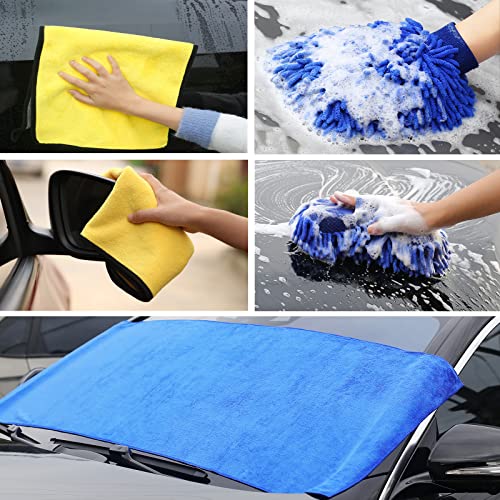 AUTODECO Kit de limpieza de lavado de autos de 30 piezas, ju