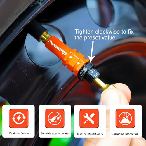 Desinflador de neumáticos ajustable de parada automática (0.