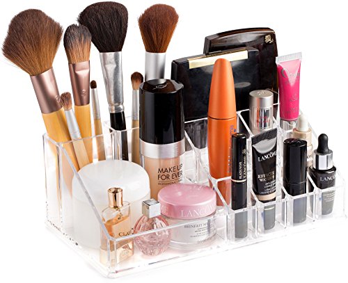 Organizador de almacenamiento transparente para cosméticos,