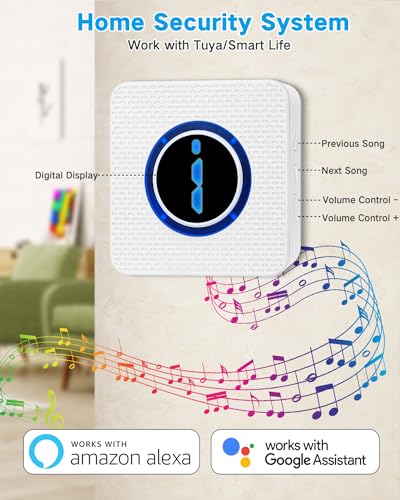 Alarma con sensor de movimiento WiFi 2.4G, TUYA/aplicación S