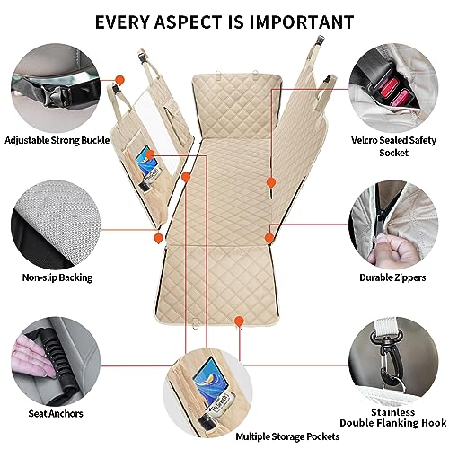 Funda de asiento de automóvil para perro, hamaca para perro,