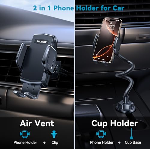 TECKNET Soporte universal para teléfono para taza de automóv
