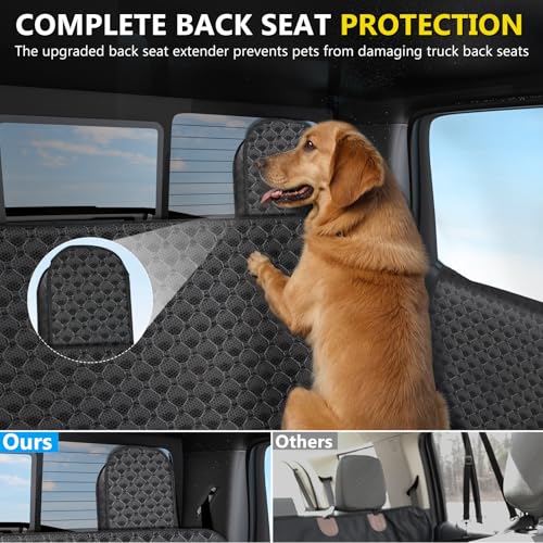 Extensor de asiento trasero de camión para perros, funda de