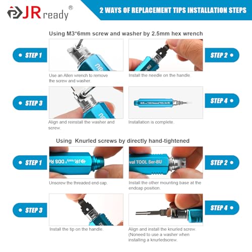 JRready ST5348 Kit de herramientas extractoras de pasadores,