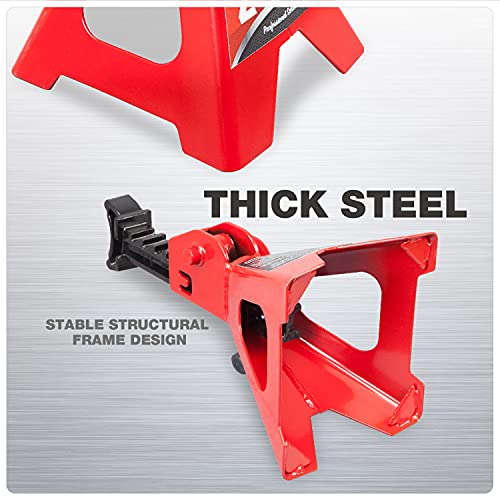 Jack Stands de perfil bajo de 2 toneladas (4400 libras) sopo