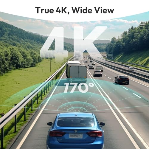 Cámara de tablero 4K frontal y trasera, cámara de control ul