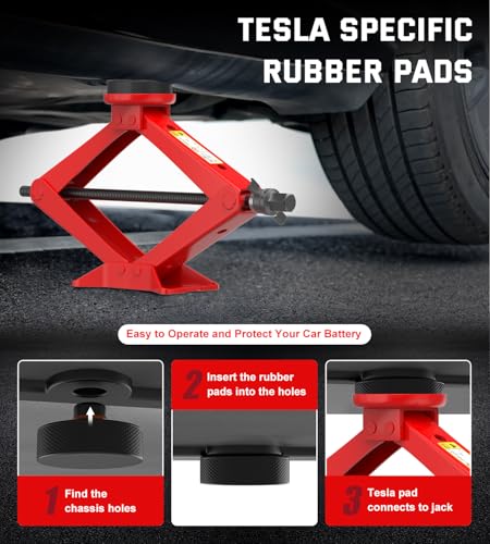 Kit de gato de coche de 2,5 toneladas de tijera para Tesla M