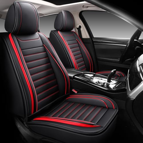 Fundas de cuero para asiento de automóvil, juego completo de