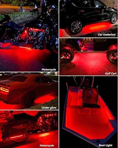 Keiurot Tira de luz LED de 12 V, 12.6 in, impermeable, tiras