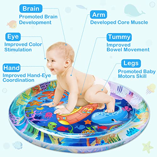 ZMLM Alfombrilla de agua extra grande para bebé, juguetes para bebés,