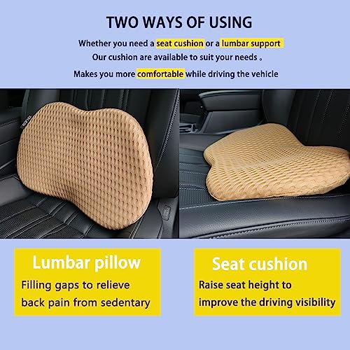 Cojín de espuma viscoelástica para asiento de automóvil, coj