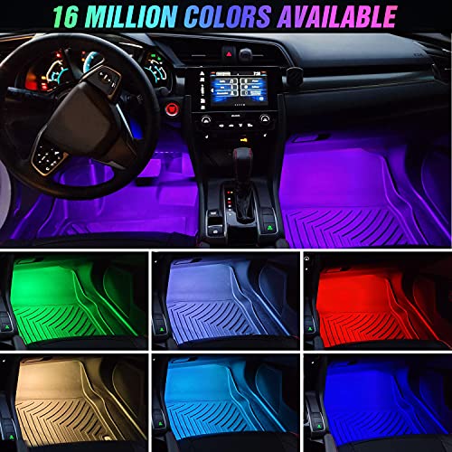 Nilight Luces interiores de automóvil con control de aplicac