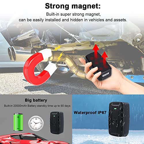 Rastreador GPS para vehículos, batería de larga duración de