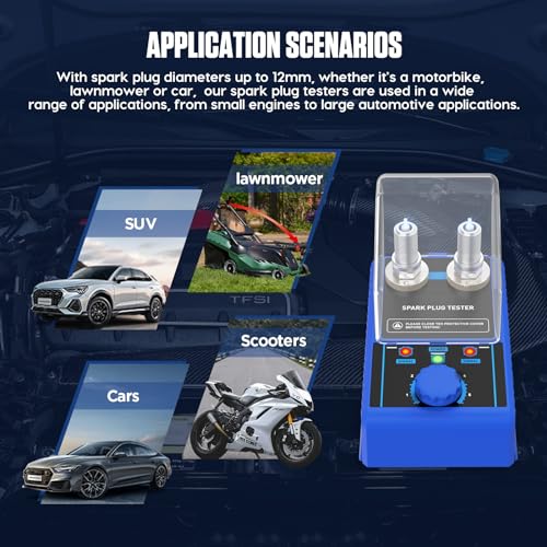 PLAYOCCAR Probador de bujías de 110 V, detector de enchufe d
