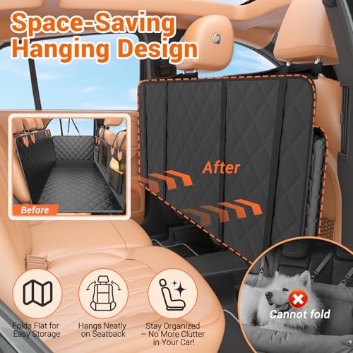 Funda de asiento de automóvil de fondo duro para perros, fun