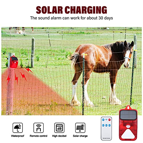 Paquete de 4 detectores de movimiento de alarma solar con lu