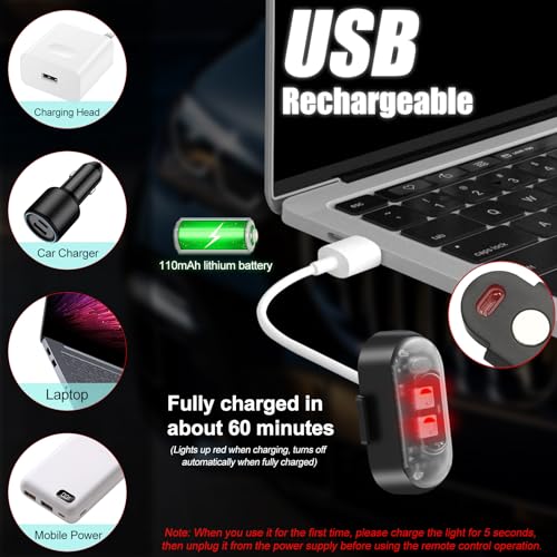 2 luces estroboscópicas LED magnéticas con control remoto, 8