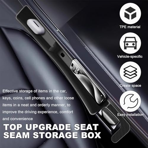 2 piezas de relleno de espacio para asiento de automóvil, or