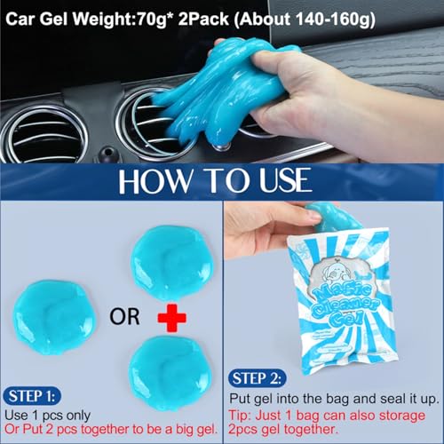 Kit de gel de limpieza de cepillo de limpieza para interior