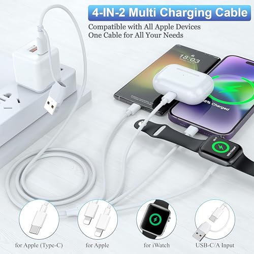 Apple Watch Cargador USB C con enchufe de pared rápido PD de