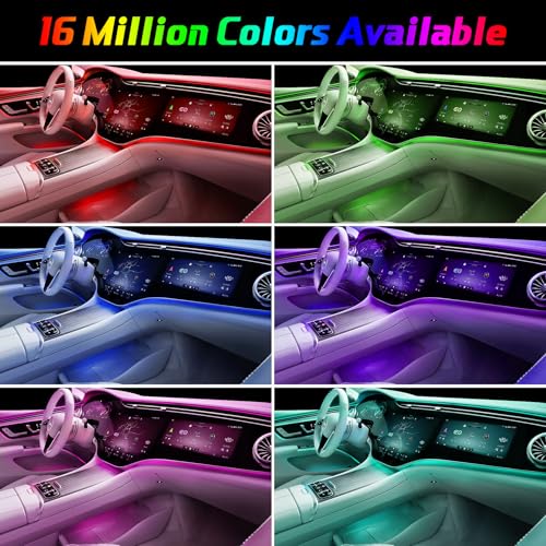 WEBUPAR - Luces interiores para automóvil, accesorios 5 en 1