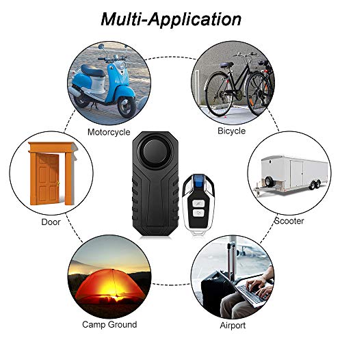 ONVIAN Alarma de bicicleta antirrobo inalámbrica mejorada pa
