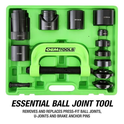 OEMTOOLS 25104 Kit de prensa de rótula maestro de 21 piezas,