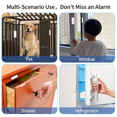 Alarma de ventana y puerta cuando se abre (paquete de 5) par