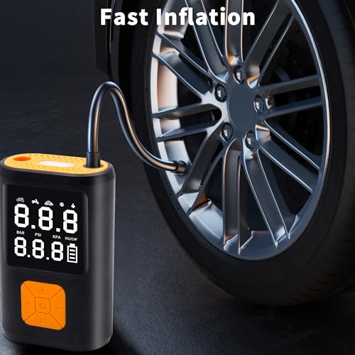 Tire Inflator Portable Air Compressor, 150PSI Cordless Smart