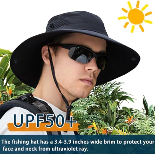 ZOORON Paquete de 1 y 2 sombreros de sol para hombres y muje