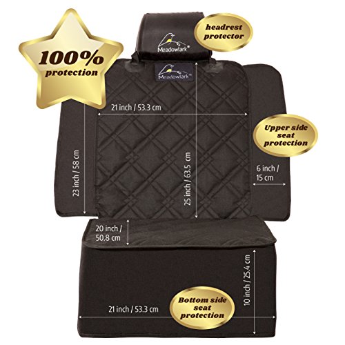 Meadowlark Funda de asiento de coche para perro para asiento