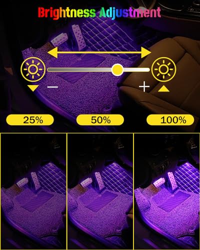 Luces interiores LED para automóvil, iluminación ambiental d