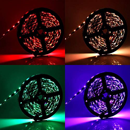 SUPERNIGHT Tira de luces LED RGB 5050, 16.4 pies, 300 LED, l