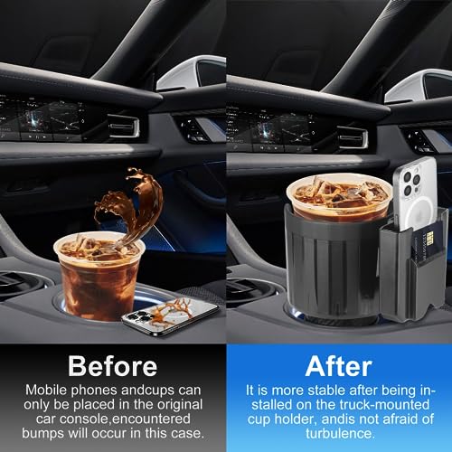 SACSTAR Expansor de portavasos para automóvil con soporte pa