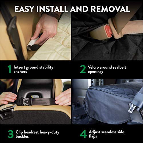 Funda de peluche Paws Pet para asiento trasero de Suv, imper