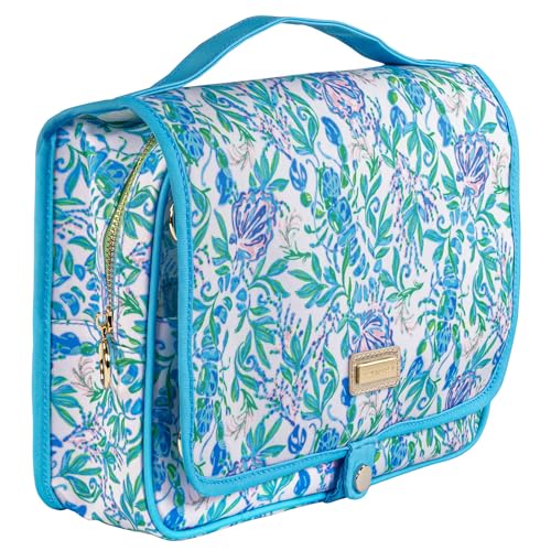 Lilly Pulitzer Neceser de viaje con asa, bolsillos y cremall