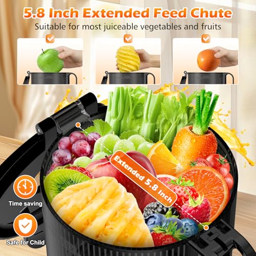 Máquinas exprimidoras con canal de alimentación extra grande