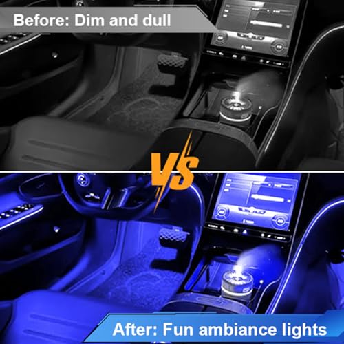 SUNCARACCL 4 luces LED inalámbricas para el interior del aut