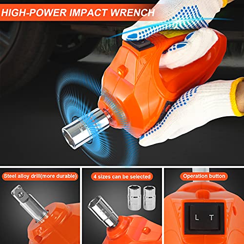 E-HEELP Kit de gato eléctrico para coche hidráulico de 5 ton