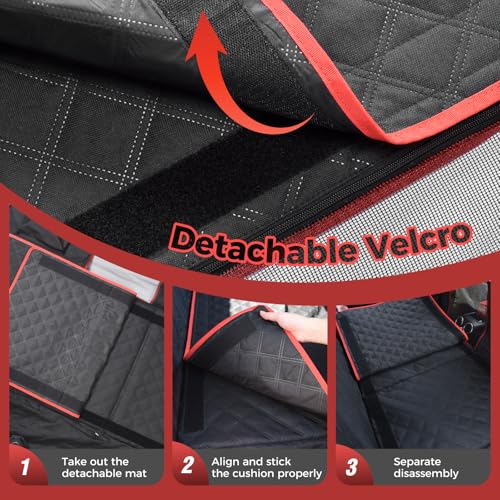 Funda de asiento de coche para perro, extensión de asiento t