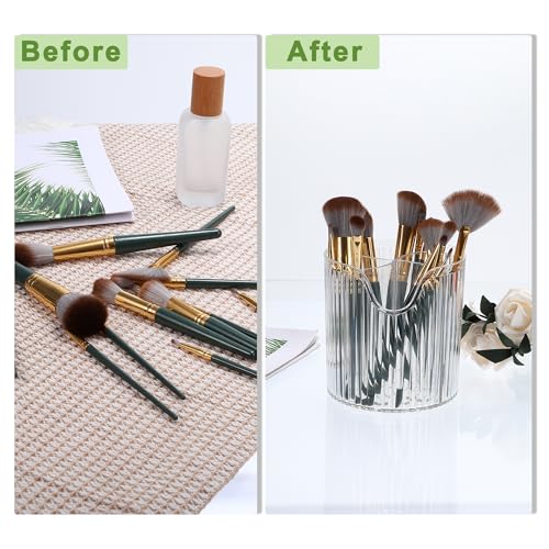 VOCOSTE Taza para brochas de maquillaje, organizador de maqu