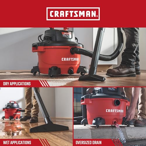 CRAFTSMAN CMXEVBE17594 Aspiradora húmeda y seca de 12 galone