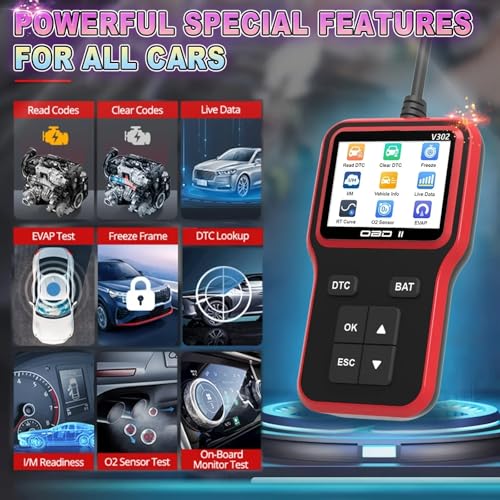 Herramienta de diagnóstico del escáner OBD2, probador de bat