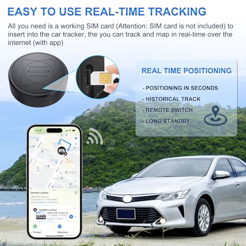 Rastreador GPS para vehículos, Mini localizador magnético de