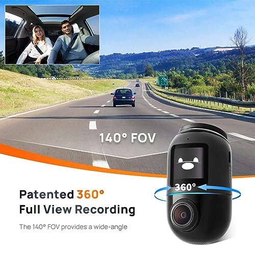 70mai Dash Cam Omni X200, rotación de 360°, soporte LTE, vis