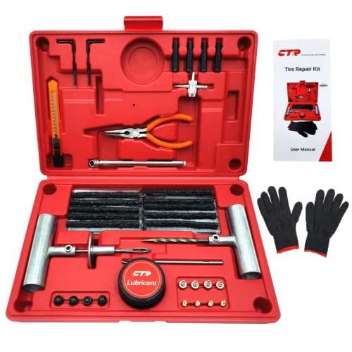 CTR Kit de tapones de neumáticos de alta resistencia, kit de