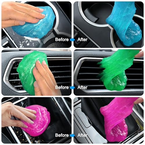 FiveJoy - Gel de limpieza para interior de vehículos, 4 unid