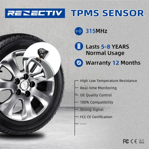 SSHENG 13598771 GM TPMS Sensor 315MHZ Sistema de monitoreo d