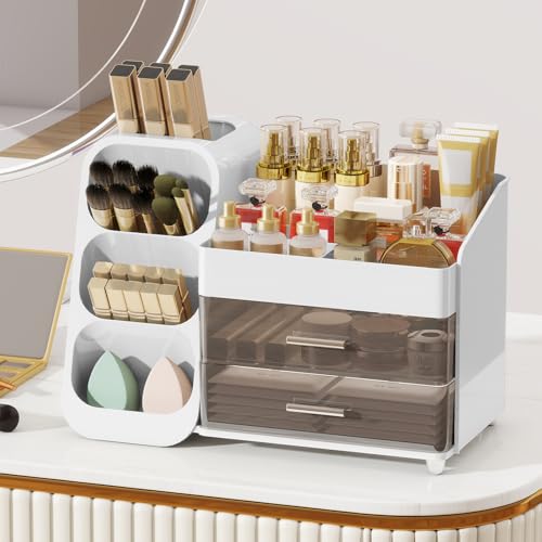 Organizador de maquillaje con cajones para tocador, kit de a